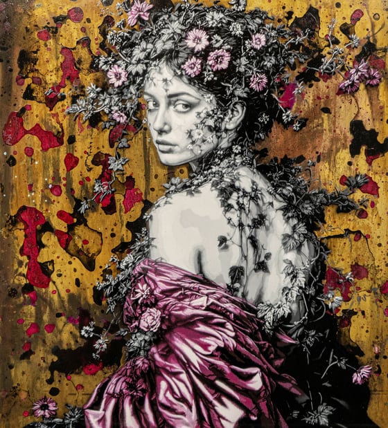 Image of Solitude - Pink variant on Brass