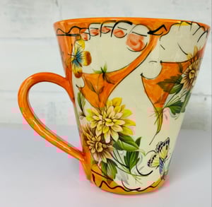 Image of Tall Orange figurative mug