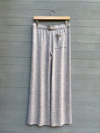 Image of Soft Knit Wide Leg Lounge Pants with Trees
