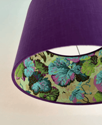 Image of SALE Double Sided Purple Linen Vintage Mist Grandiose Shade 30CM