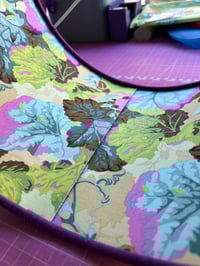 Image of SALE Double Sided Purple Linen Vintage Mist Grandiose Shade 30CM