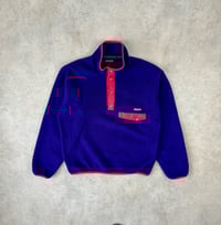 Image 1 of Patagonia Snap-T Fleece Pullover Purple Vintage Medium Mens