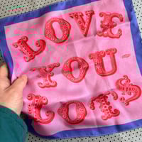 Image 1 of Love You Lots Silk Pocket Square