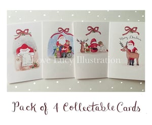 Image of Pack of 4 Collectable Christmas Cards