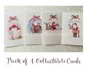 Image of Pack of 4 Collectable Christmas Cards