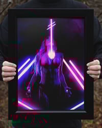 Image 1 of Synthwave Stigmata - Neon Variant - Fine Art Print