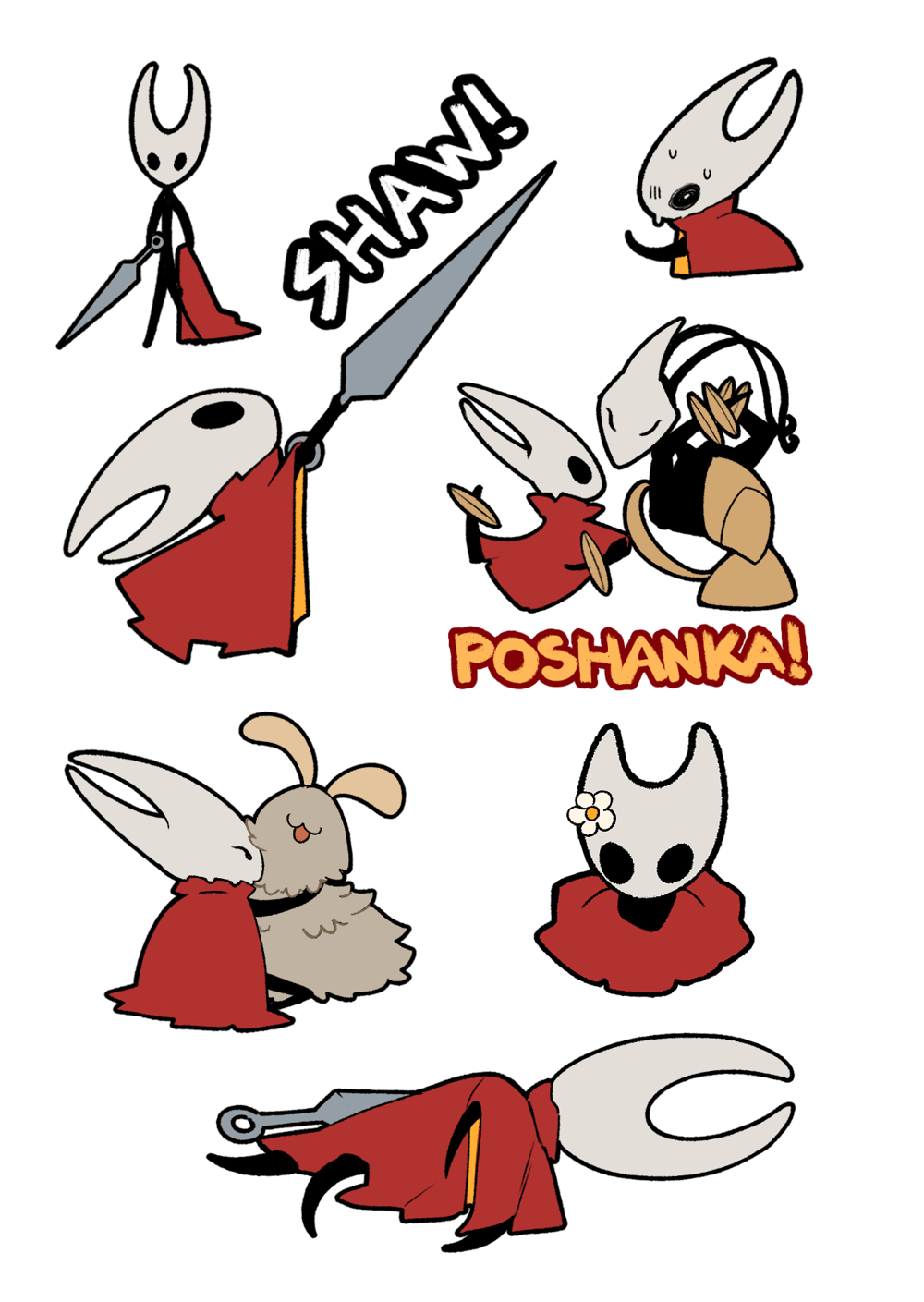 Image of Silksong Sticker Sheet