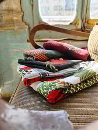 Image 4 of Black Original @hirbawi Keffiyeh- hand stitched embroidery Palestine 