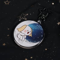 Image 5 of Oneus USS Moon Glitter Epoxy Keychains