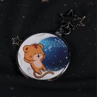 Image 4 of Oneus USS Moon Glitter Epoxy Keychains