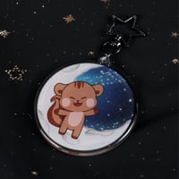 Image 1 of Oneus USS Moon Glitter Epoxy Keychains