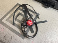 Image 3 of Leather Training Harness Gag - Style 2 (Updated Version)