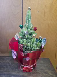 DIY Fairy Castle Cactus Christmas Tree Kit with Jingle Bells & Lights