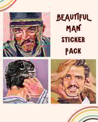 Image 1 of Beautiful Man Sticker Pack (pedrotober2025)