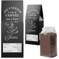 Image 1 of Coffee and Jesus - Gourmet Roasted Whole Bean or Ground 12 oz Coffee