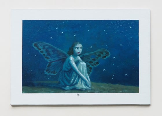 Image of Sketch of "Goth Moth" / 2025