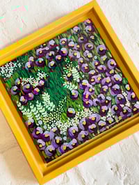 Image 3 of Meadow of Purple Wildflowers; 6x6 Inches