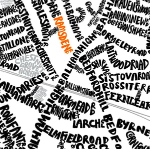 Image of Balham Typographic Map