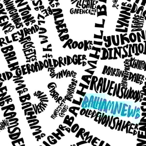 Image of Balham Typographic Map