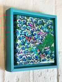 Image 4 of Meadow of Blue Wildflowers; 6x6 Inches