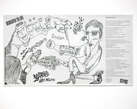 Seth Price, Exhibition Poster: Dedicated to Life at Galerie Isabella Bortolozzi, 2020