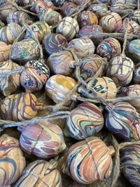 Image 1 of ACORNS - 'Lucky Dip' style Hand Marbled Wooden Acorns 