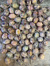 Image 2 of ACORNS - 'Lucky Dip' style Hand Marbled Wooden Acorns 