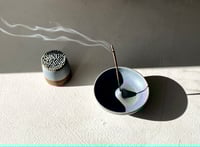 Image 1 of Match striker + incense holder set, in Denim