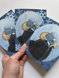 Image 1 of Puffy Coat Pigeon Card