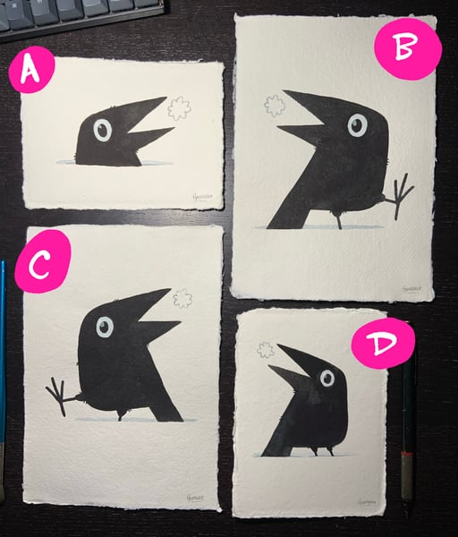 Image of Crows in the Snow