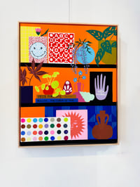 Image 5 of "The Curve of Time and Felix Forgetful with Japanese Maple and Seashell" by Mary Finlayson