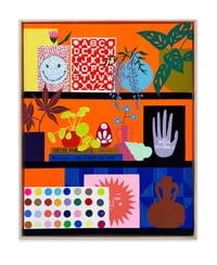 Image 7 of "The Curve of Time and Felix Forgetful with Japanese Maple and Seashell" by Mary Finlayson