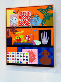 Image 8 of "The Curve of Time and Felix Forgetful with Japanese Maple and Seashell" by Mary Finlayson