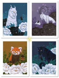 Image 1 of 'Four Animal Guardians' LTD 11" x 14" Prints