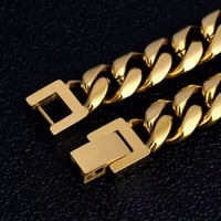 Image 5 of Gold Drip Cuban Link Chain 