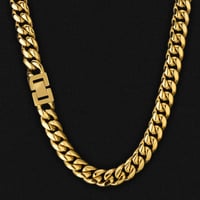 Image 2 of Gold Drip Cuban Link Chain 