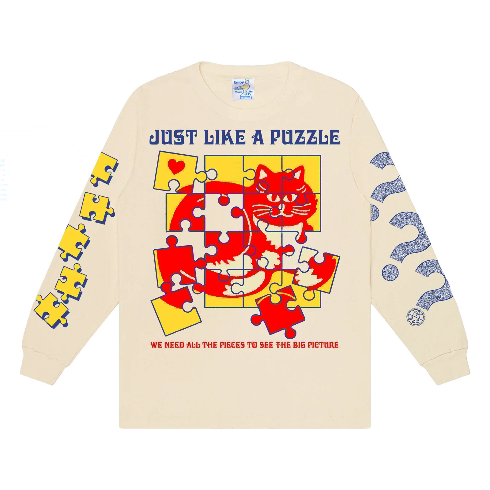 LE PUZZ 'Like A Puzzle' Long Sleeve Shirt | Goodbye Press