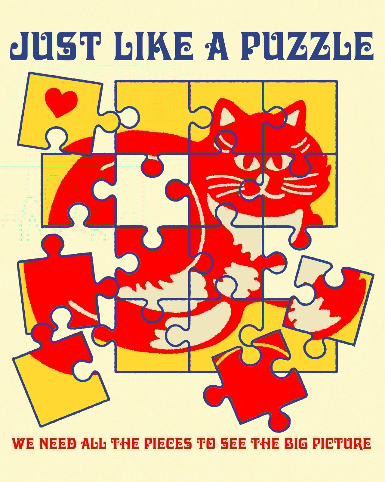 LE PUZZ 'Like A Puzzle' Long Sleeve Shirt | Goodbye Press