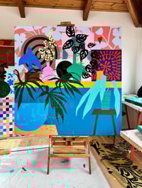 Image 3 of "Flowers on the Wall" by Mary Finlayson