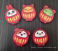 Image 1 of Nekomame Daruma Acrylic Stands