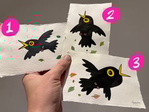 Image of Startled Blackbirds