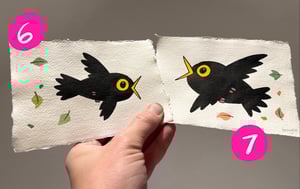 Image of Startled Blackbirds