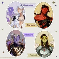 Companion Portrait Vinyl stickers | Baldur's Gate 3