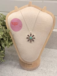 Green Opal Flower Necklace 
