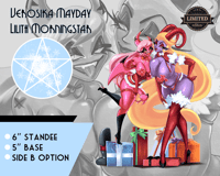 Image 1 of 6" Hellaverse Christmas Standee (Verosika x Lilith)