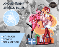 Image 2 of 6" Hellaverse Christmas Standee (Verosika x Lilith)