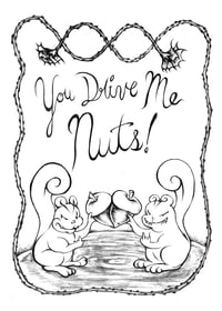 Crazy Squirrels 5"x7" Print
