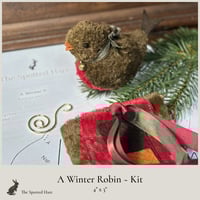 Image 1 of A Winter Robin ~ KIT ~ Makes 2 Robins ~ (Pattern sold separately)