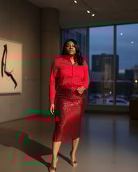 Image 3 of JOY SKIRT (RED)