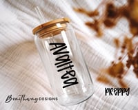 Image 1 of NAME - PERSONALIZED- CAN GLASS SET